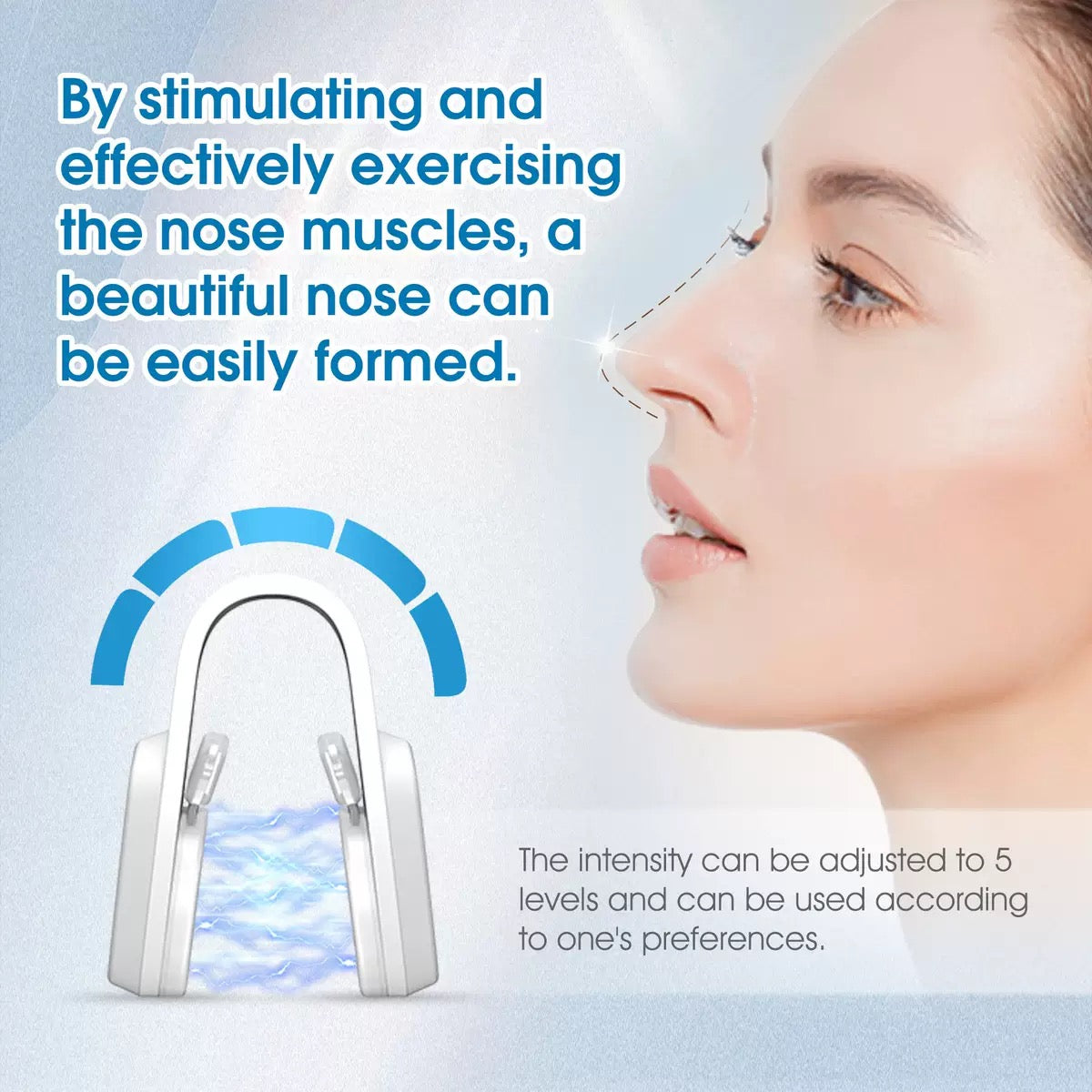 ems micro-current pulse nose clip nose bridge device nose massage instrument