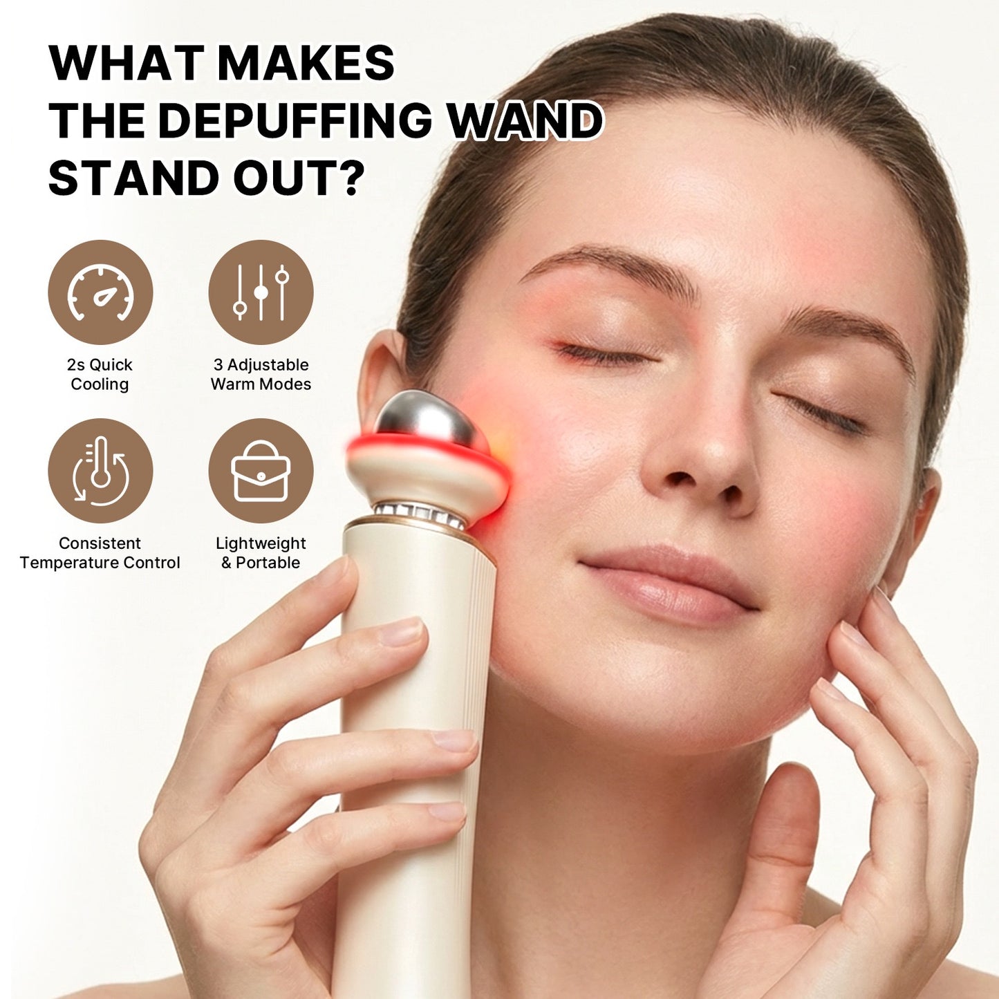 LED Phototherapy Hot & Cold Facial Massager