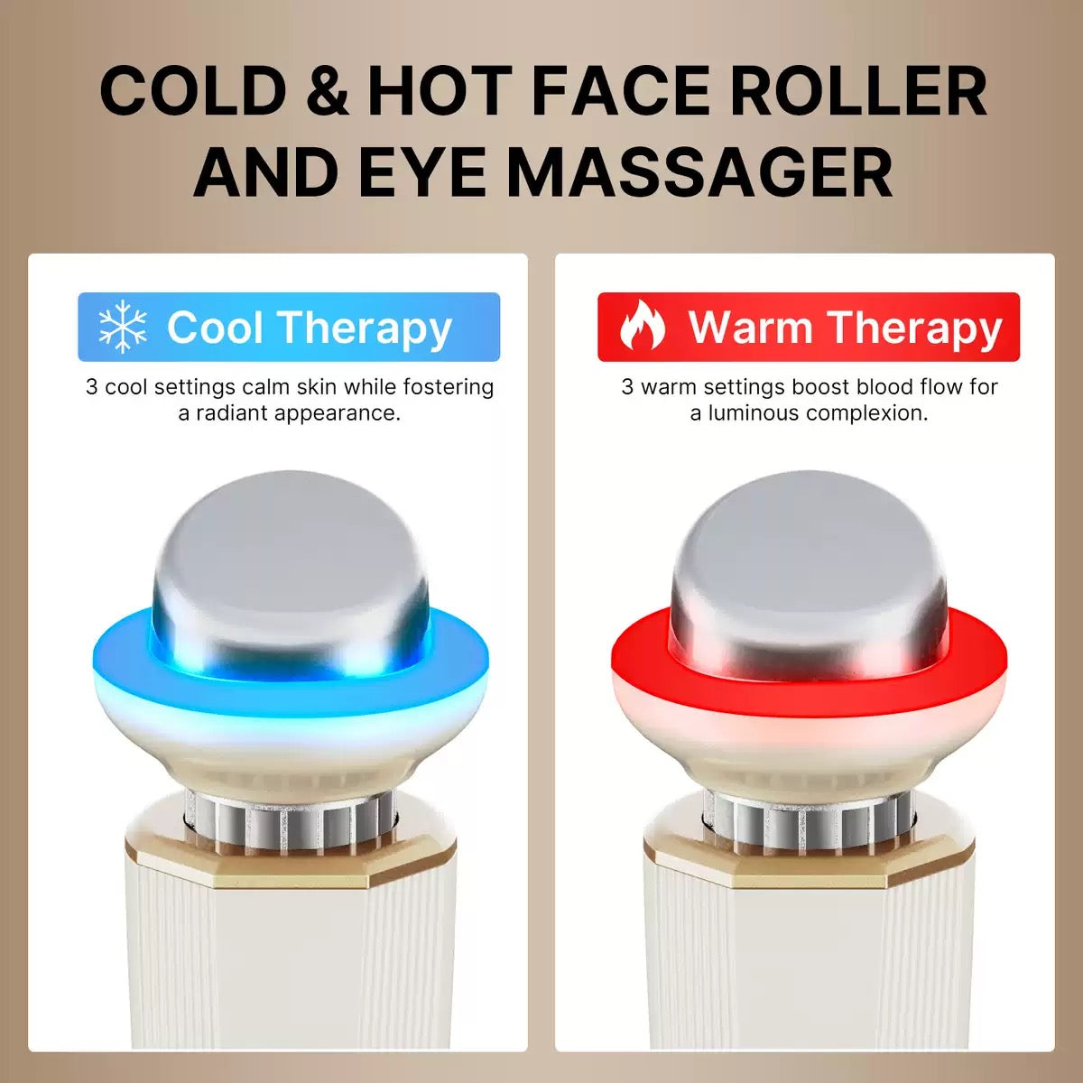 LED Phototherapy Hot & Cold Facial Massager