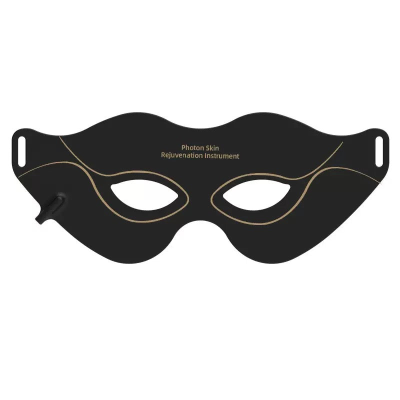 8-Color LED Photon Eye Mask for Dark Circles & Wrinkles  Red Light Therapy Skin Rejuvenation Device with Warm Compress, At-Home SPA