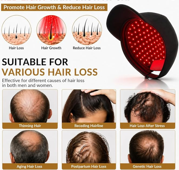 Red & Blue Light Therapy Hair Growth Cap