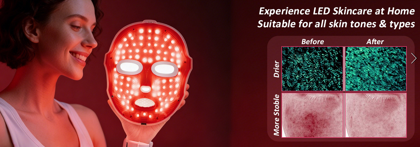 Photorejuvenation device  facial mask device facial mask import device  red and blue light device