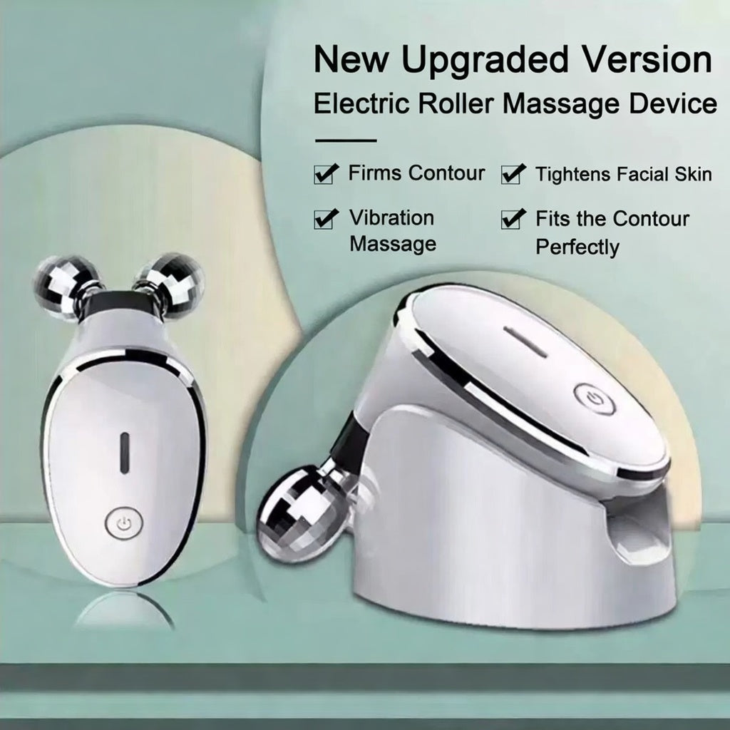 EMS Facial Device, Professional Anti-Aging Skin Microcurrent Facial Roller for Instant Face Sculpting & Toning