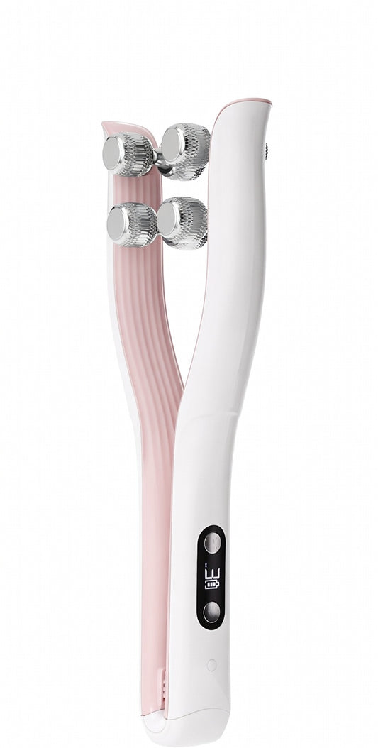 LCD Screen, Electric Face Roller for Lifting & Toning EMS Skin Tightening Device for Puffiness and Fine Lines, USB Rechargeable V-Shape Tool
