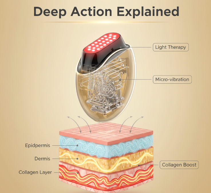 Ultrasonic Anti-aging Beauty Collagen Massage Instrument